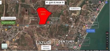 Land for sale at Cha-am 102 Rai