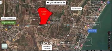 Land for sale at Cha-am 102 Rai