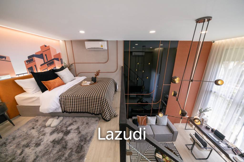 Modern 25 sqm loft condo on 22nd floor in Bang Bamru Bangkok