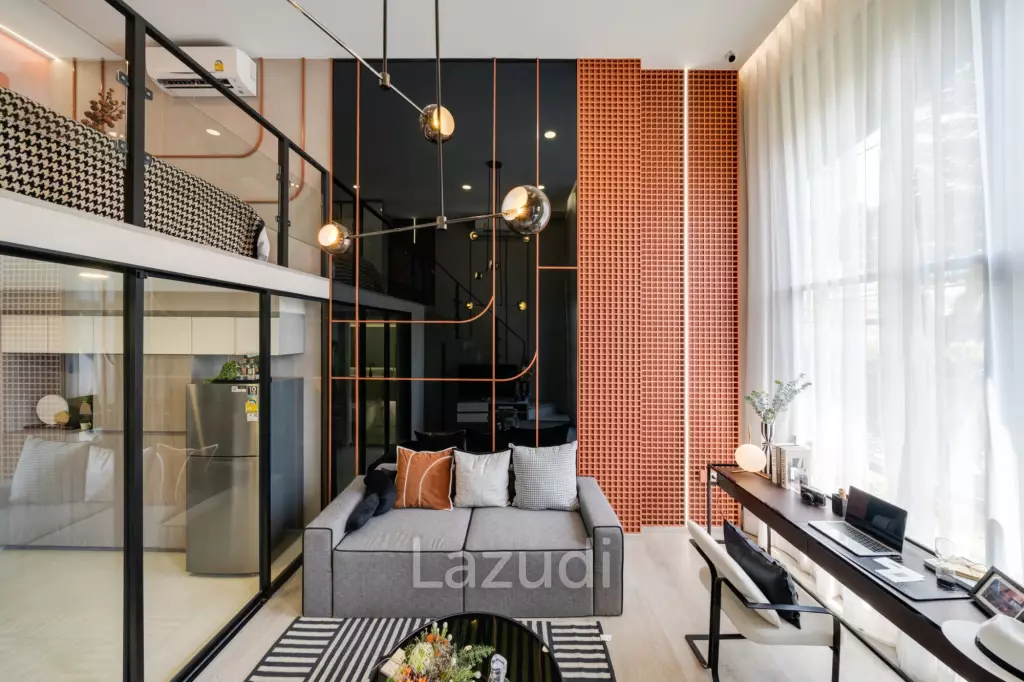 Modern 25 sqm loft condo on 22nd floor in Bang Bamru Bangkok