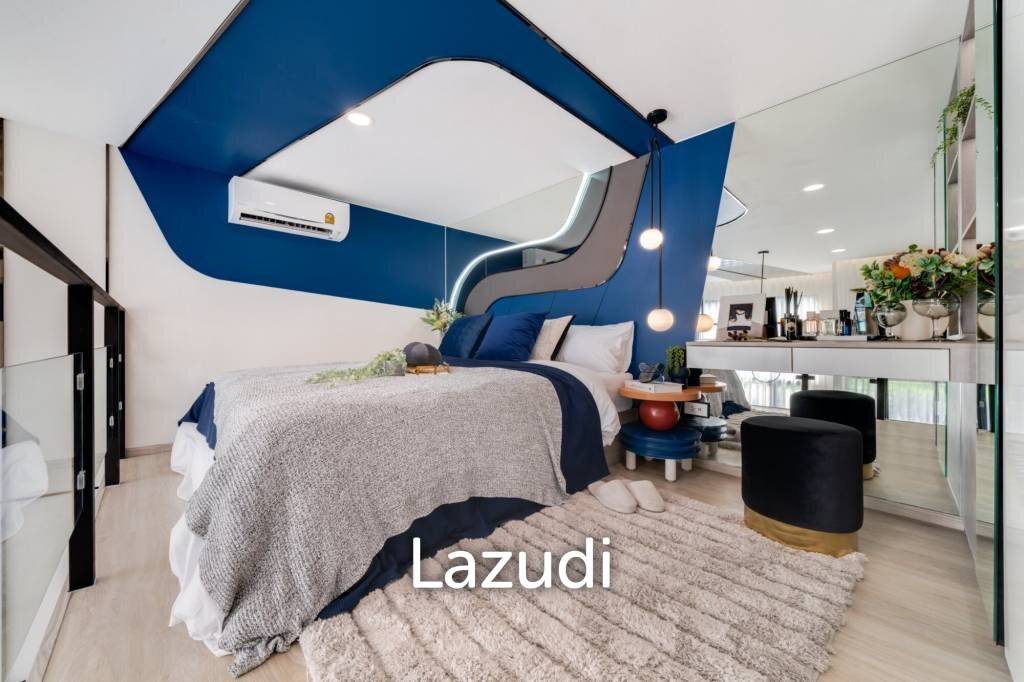 Modern 25 sqm loft condo on 22nd floor in Bang Bamru Bangkok