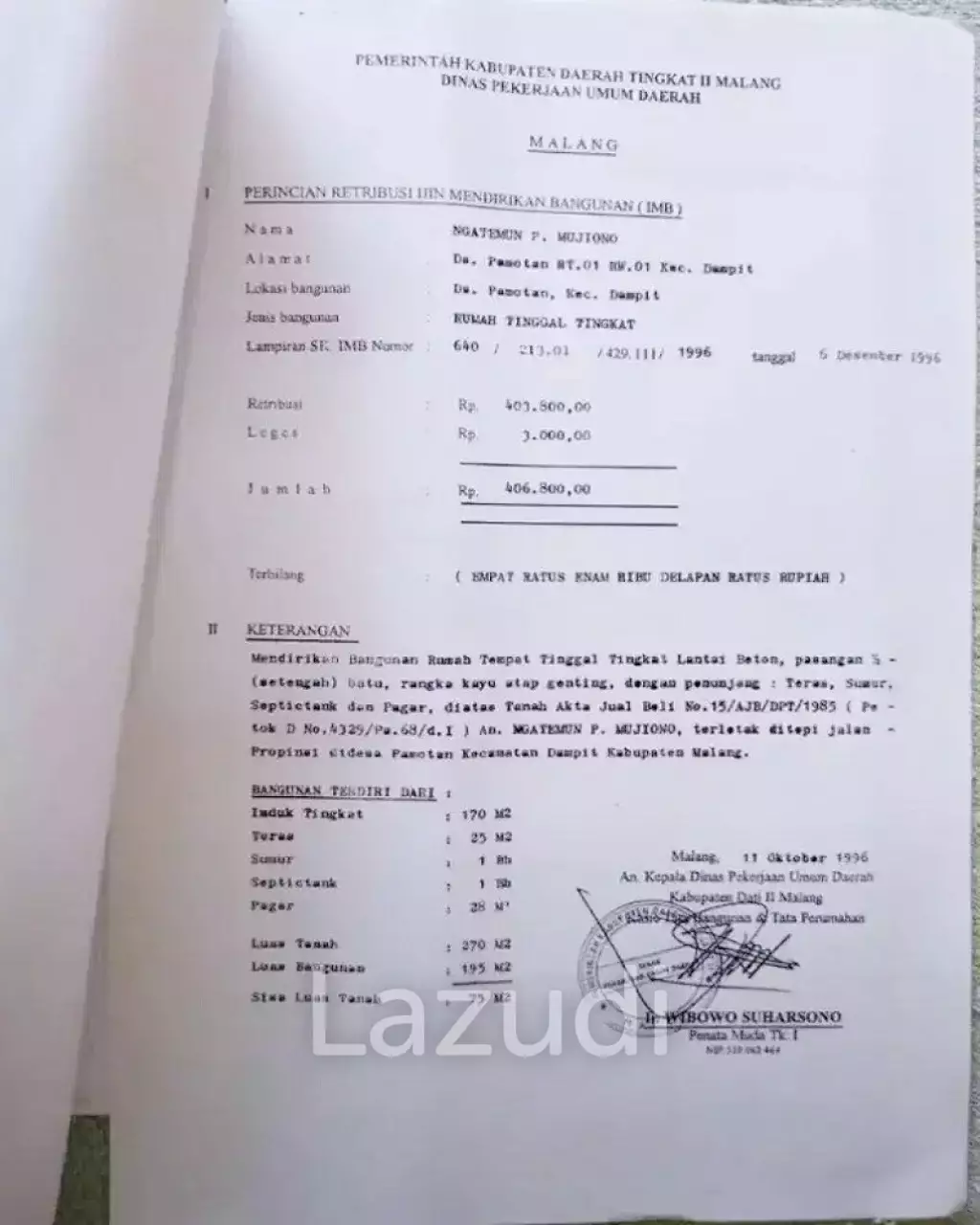 Rumah/Gedung Dijual Pinggir Jalan di Dampit Malang Dekat Stasiun Dampit, Pasar Baru Dampit, SMAN 1 Dampit