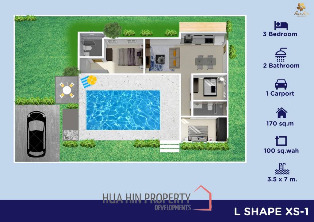 New 3 Bedroom Pool Villa In Development