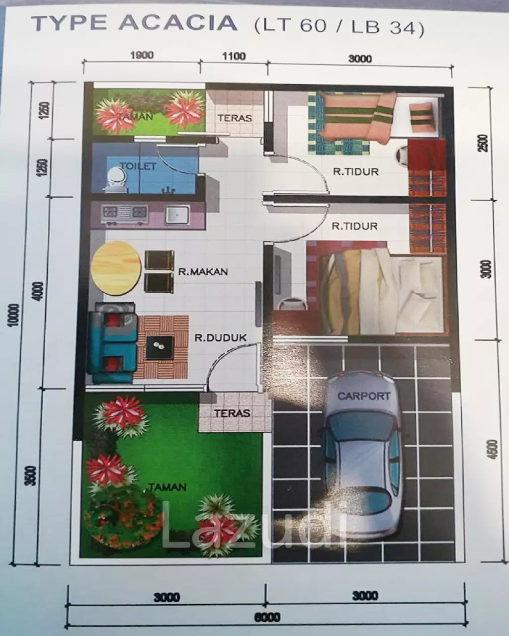 Rumah Dijual Dekat Mall Ciputra Tangerang, RS Ciputra Citra Raya, Citra Raya Water World, Pasar Curug Tangerang