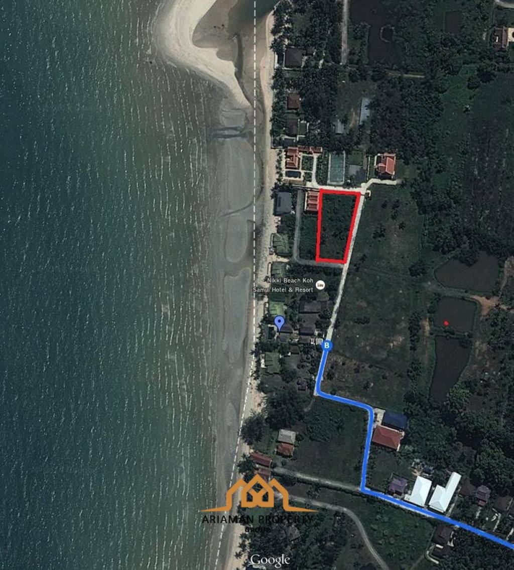 1 rai Land plot at waking distance (30 mt.) to Lipa Noi Beach