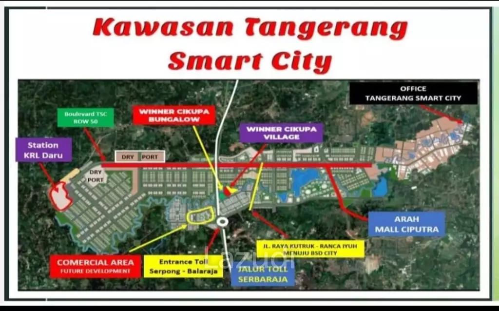 Rumah Dijual Dekat PEMDA Tangerang, Stasiun Daru, RSIA Harapan Mulia, Mall Ciputra Tangerang, RS Ciputra