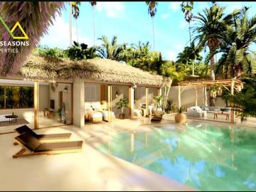 Balinese style sea view 4 beds villa.