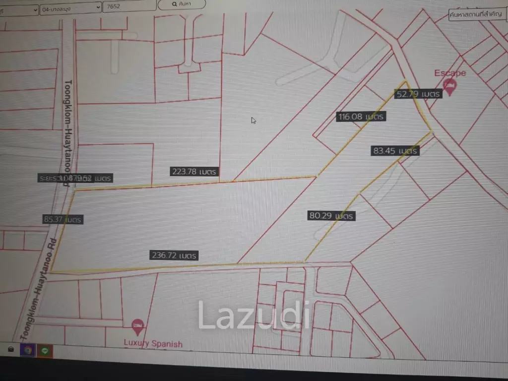 15 Rai Land for Sale in Tungklom - Tarnman