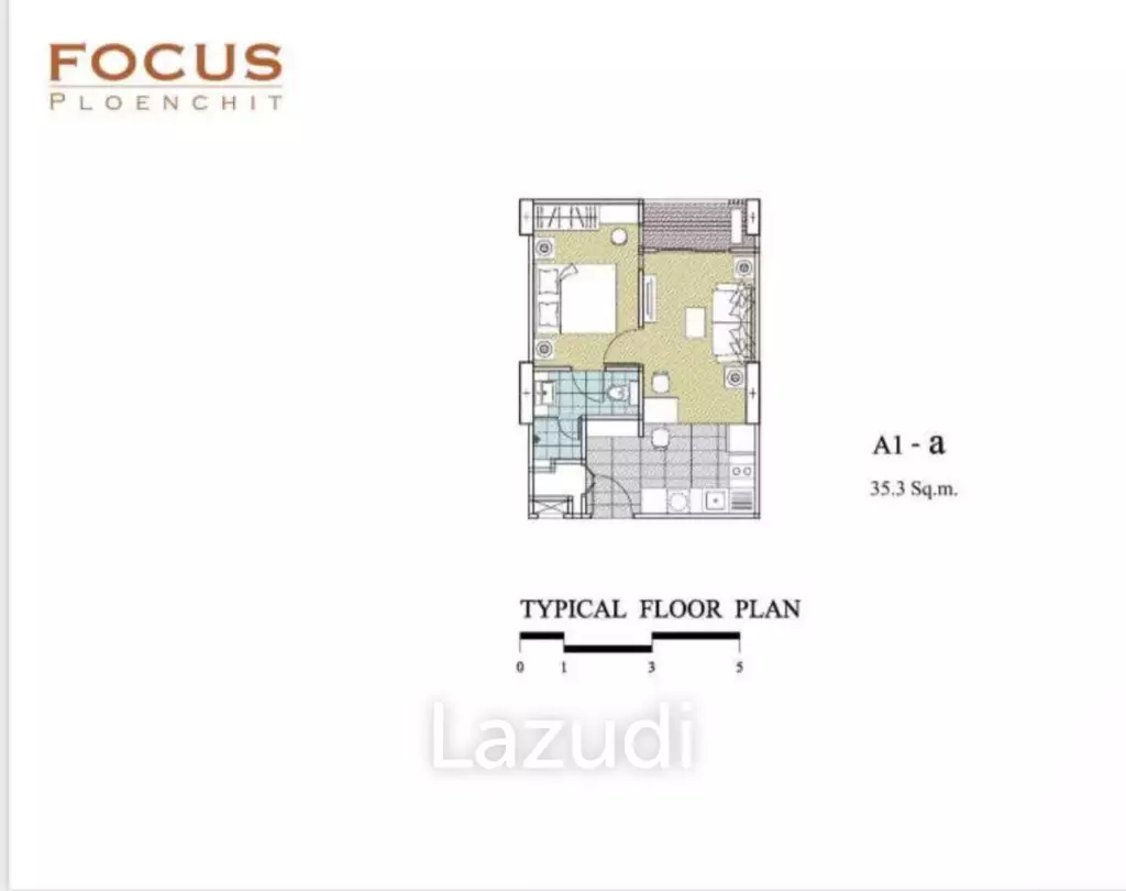 37.37 Sqm 1 Bed 1 Bath Condo For Sale