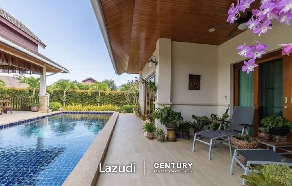 HILLSIDE HAMLET 6 : Luxury Thai - Bali Style 3 Bed Pool Villa