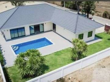 Brand New L Shape 3 Bed pool Villa near the beach