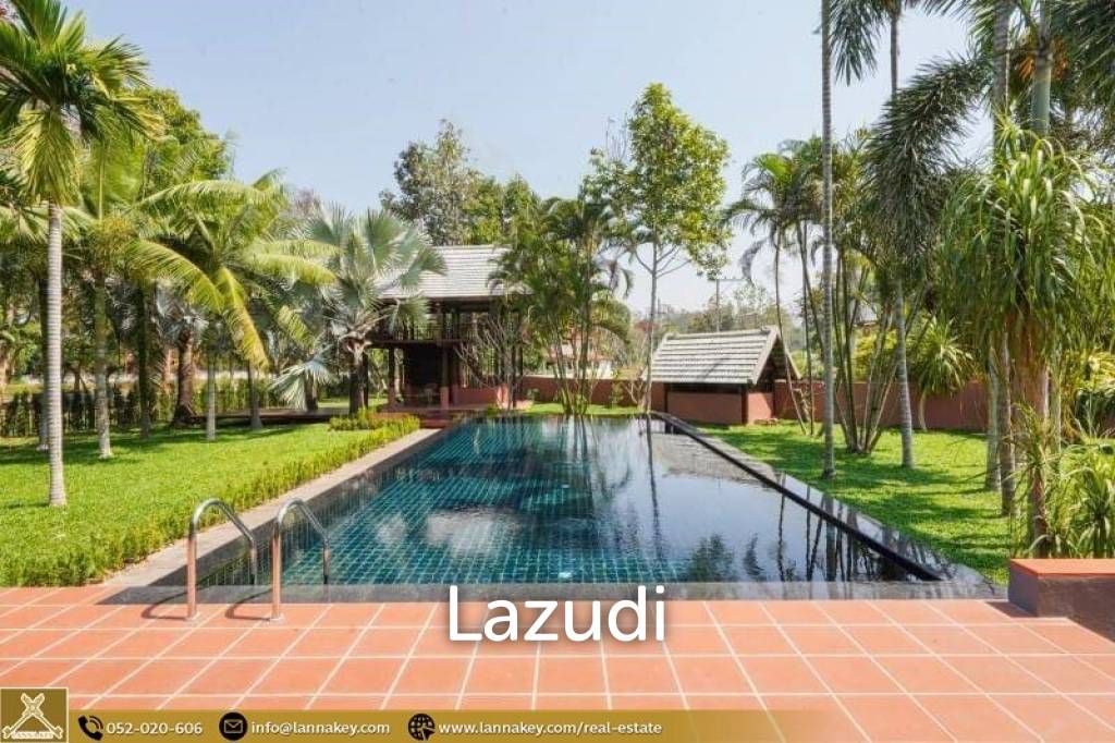 Pool House with large Garden