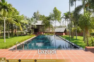 Pool House with large Garden