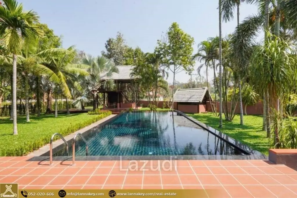 Pool House with large Garden
