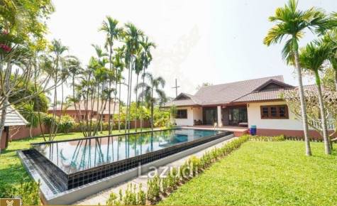 Pool House with large Garden