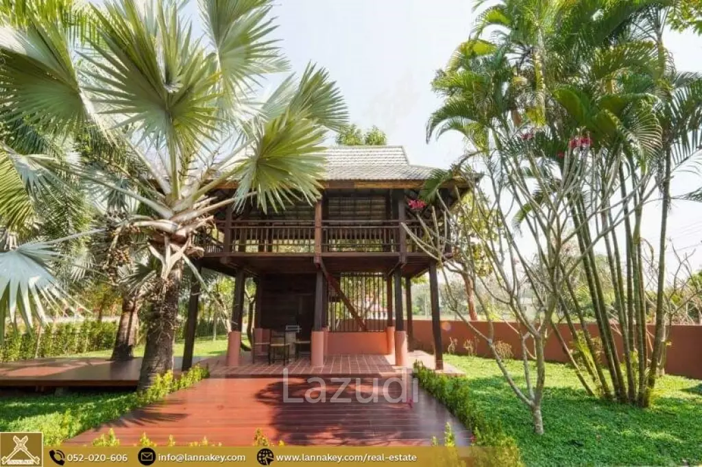 Pool House with large Garden