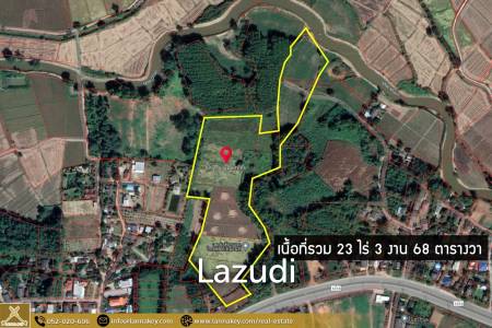 Good Location 23 Rai Land for Sale in Chiang Saen