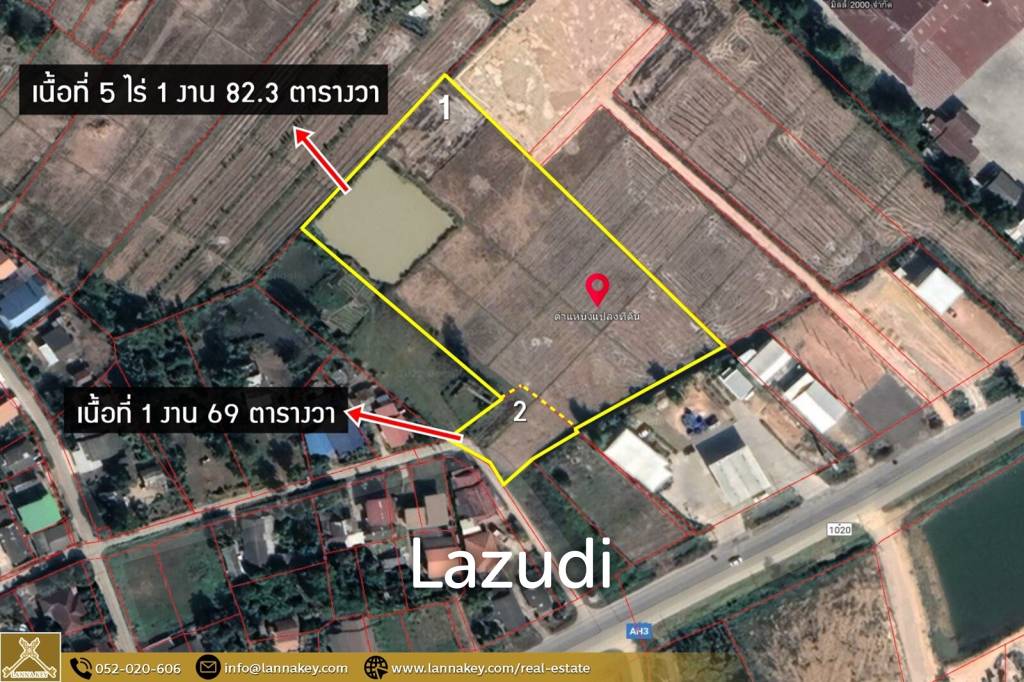 5 Rai Land for Sale in Thoeng, Chiang Rai