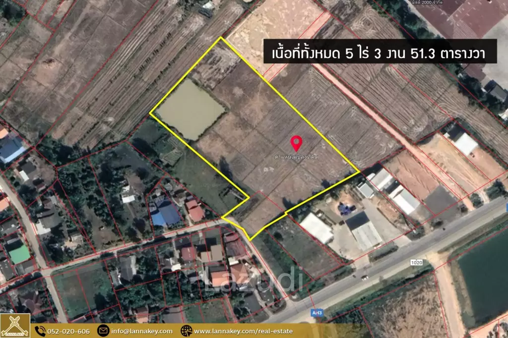 5 Rai Land for Sale in Thoeng, Chiang Rai