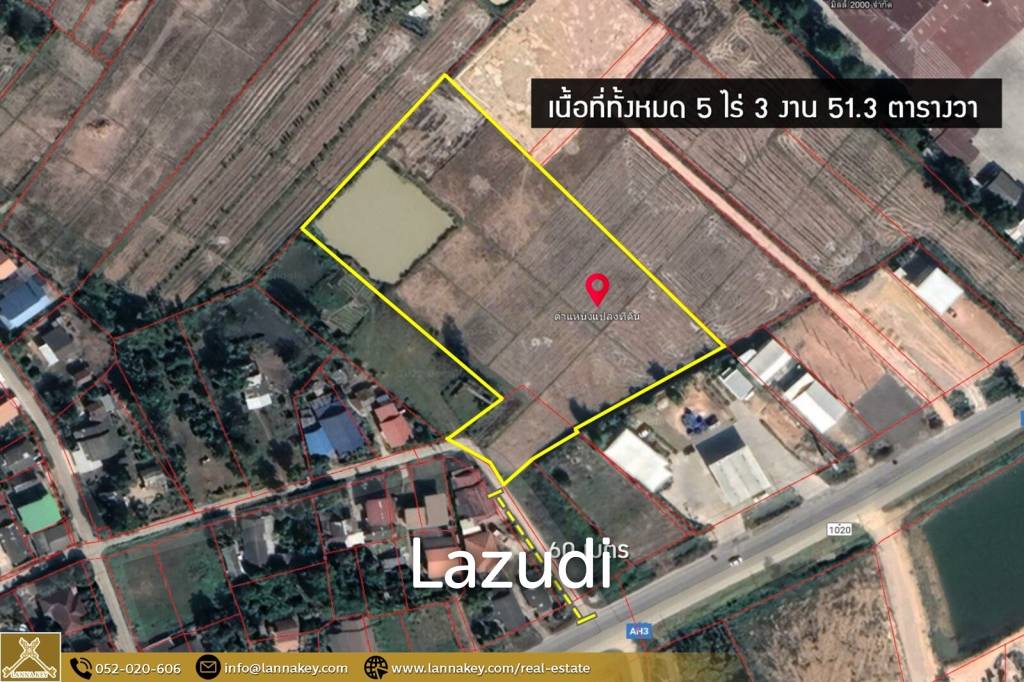 5 Rai Land for Sale in Thoeng, Chiang Rai