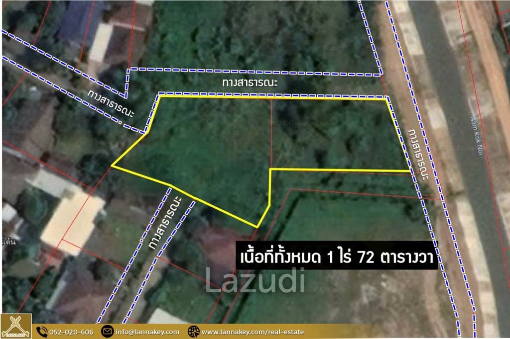 1 Rai Land for Sale in Chiang Rai City