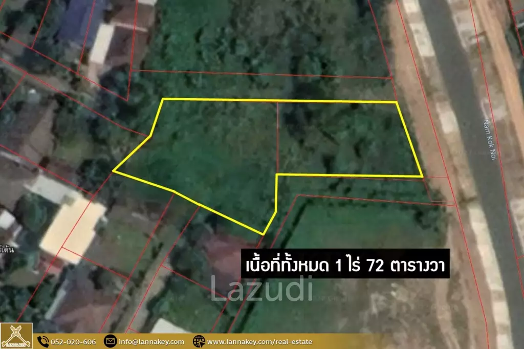 1 Rai Land for Sale in Chiang Rai City