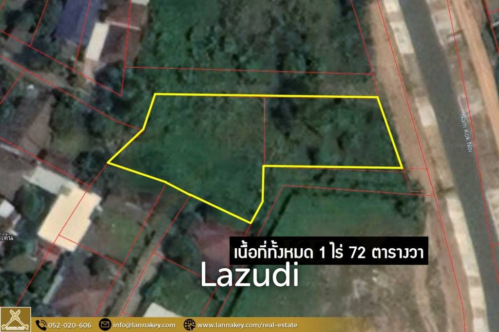 1 Rai Land for Sale in Chiang Rai City