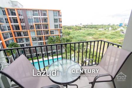 1 Bed Pool View condo near town