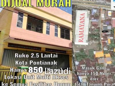 Ruko Dijual Di Kota Pontianak Dekat Ayani Megamall, Mall Matahari, RS St. Antonius Pontianak, Universitas Tanjungpura