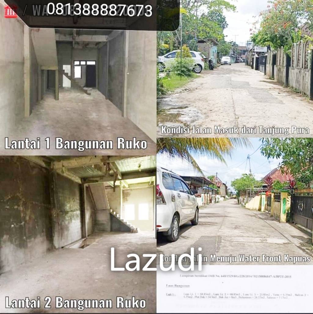 Ruko Dijual Di Kota Pontianak Dekat Ayani Megamall, Mall Matahari, RS St. Antonius Pontianak, Universitas Tanjungpura