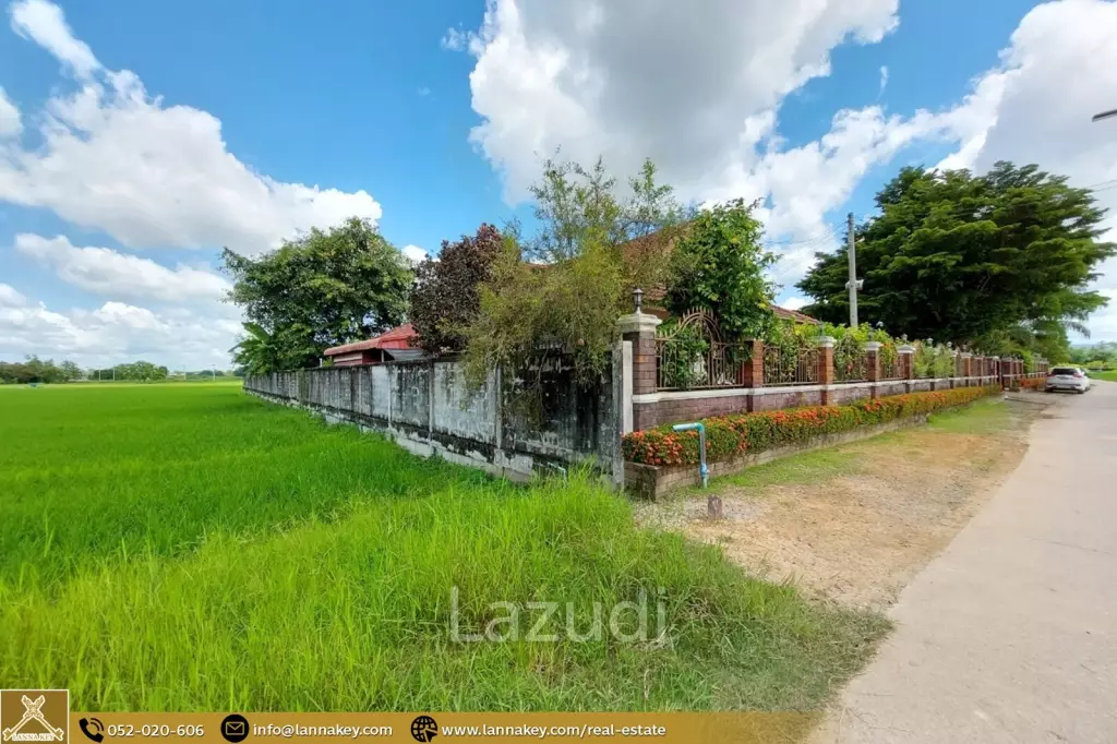 House for Sale Surrounded by Rice Fields View