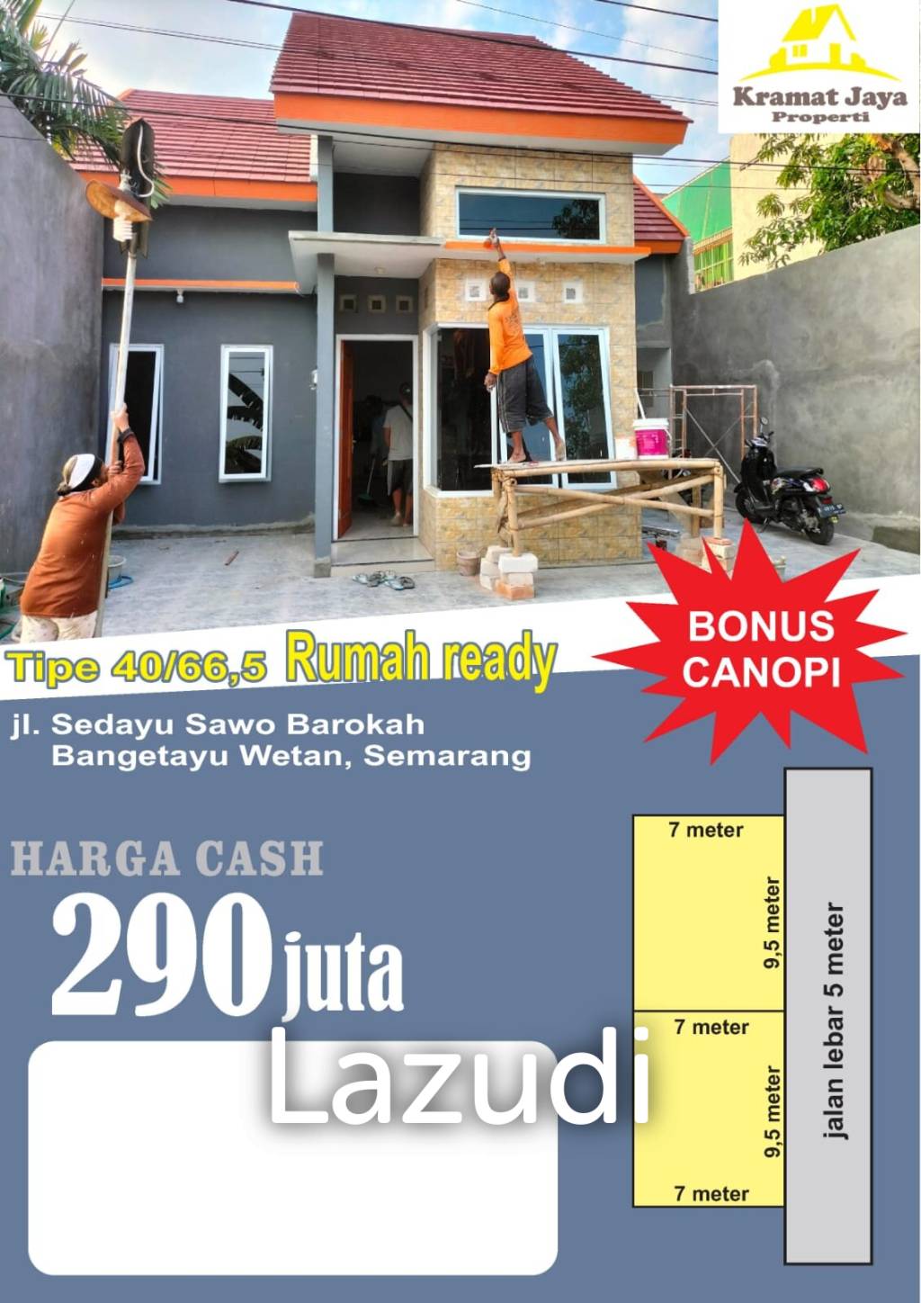 Rumah Dijual di Semarang Dekat Universitas Maritim, Universitas Semarang, Pasar Bangetayu, RS Bhayangkara Semarang