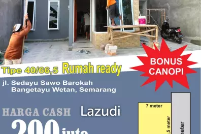 Rumah Dijual di Semarang Dekat Universitas Maritim, Universitas Semarang, Pasar Bangetayu, RS Bhayangkara Semarang