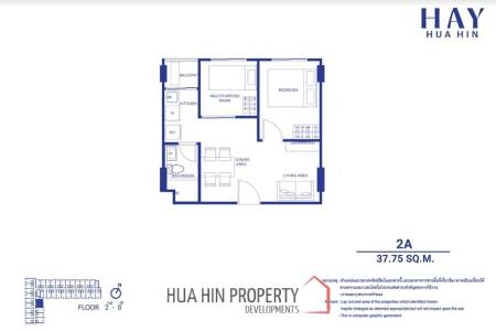 2 Bed 37.75 Sqm at HAY Huahin