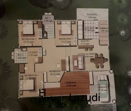 420 metro cuadrado 3 ` 2 Baño Villa de Venta