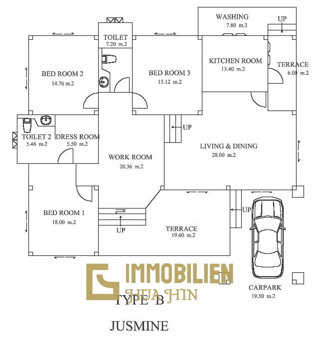 420 metro cuadrado 3 ` 2 Baño Villa de Venta