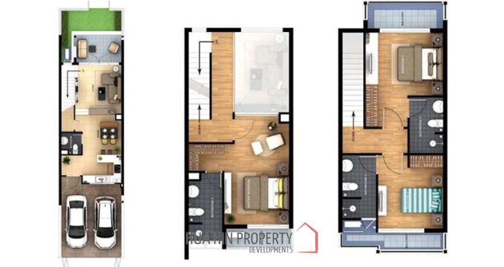 Issara Village - Cha am 3 Bed Townhome Close To Beach