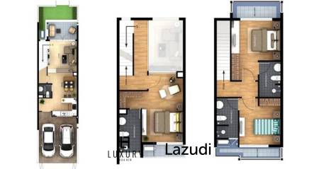 อิสสระ วิลเลจ - ทาวน์เฮ้าส์ 3 ห้องนอน ใกล้ชายหาดชะอำ