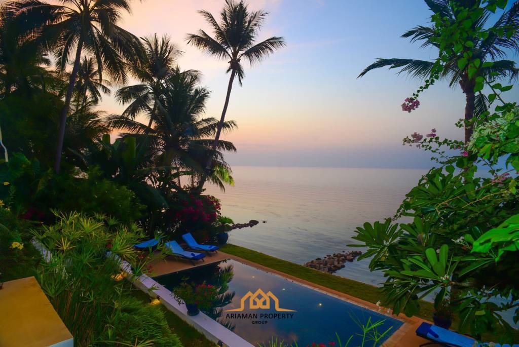 Beach front villa offering a refined luxury living experience