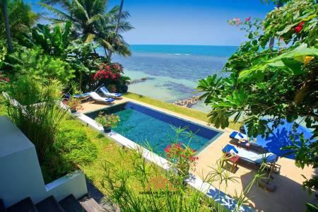 Beach front villa offering a refined luxury living experience