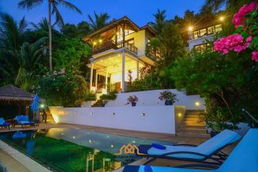 Beach front villa offering a refined luxury living experience