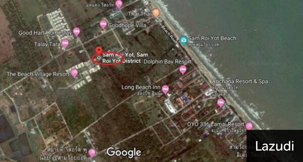 Beatiful land plot close to Sam Roi Yod beach Beatiful land plot close to Sam Roi Yod beach