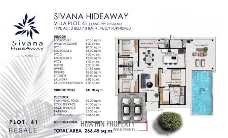 3 Bed 3 Bath Pool Villa for Sale Sivana Hideaway Phase 2