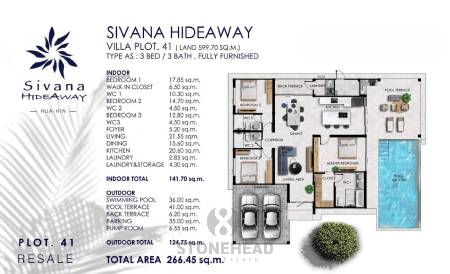 3 Bed 3 Bath Pool Villa for Sale Sivana Hideaway Phase 2