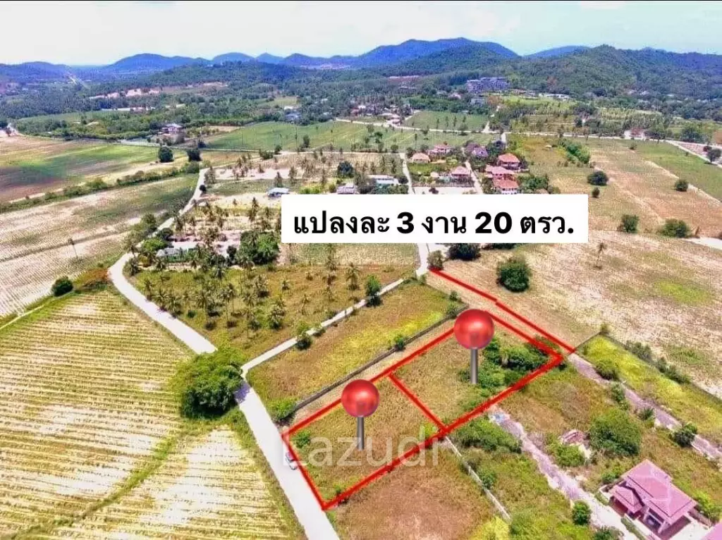 1 Rai 240 sq.w. Land for Sale in Huay Too Reservoir