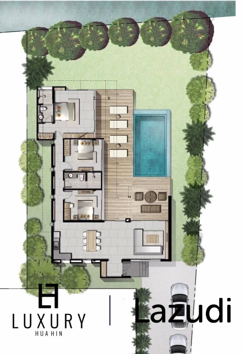 3 Bed 3 Bath 206 SQ.M  Botanica Hua Hin