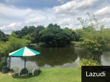 GREENFIELDS : Beautiful Lakefront 1 Rai Plot of Land on fishing lake, ideal for 1 or 2 Homes