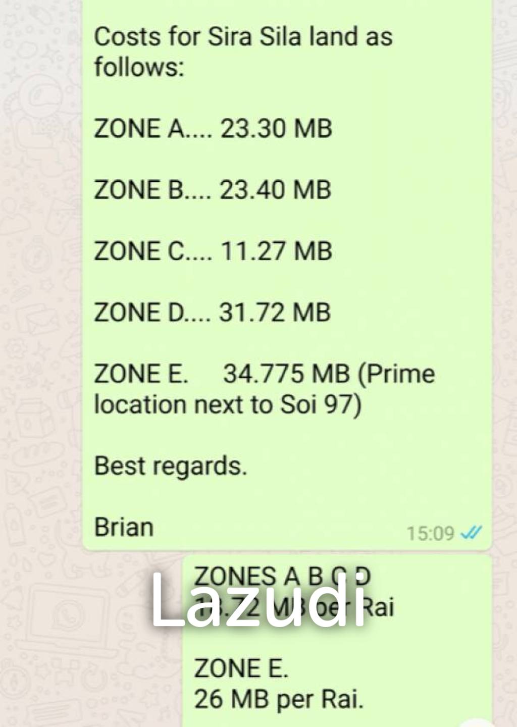 Premium Land Inside Sira Sila Development near the Beach