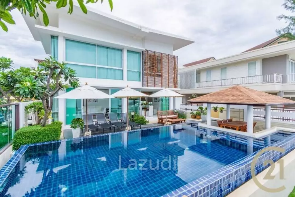 VIMANLAY : Beachfront Luxury 3 Bed Pool Villa For Sale.