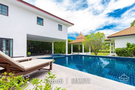 PALM HILLS : 2 Storey house with 6 Bed Bali Style  in big land plot